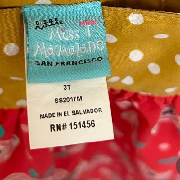 Little Miss Marmalade Vintage Inspired Girls Floral Dress with Flutter Sleeves - Picture 4 of 4